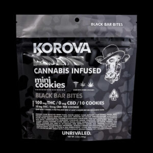 Korova Black Bar Bites Mini Cookies
